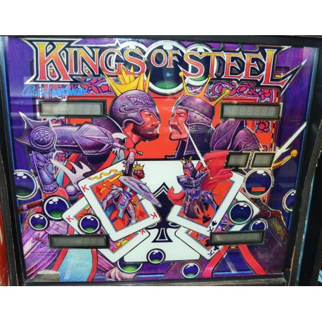 Backglass Bally Midway Kings of steel