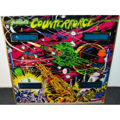 Backglass Gottlieb Counterforce